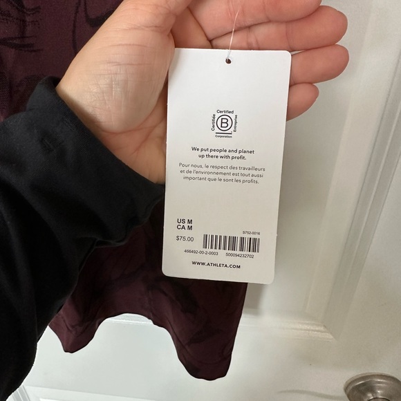 NWT Athleta Momentum T-Shirt - Picture 3 of 5